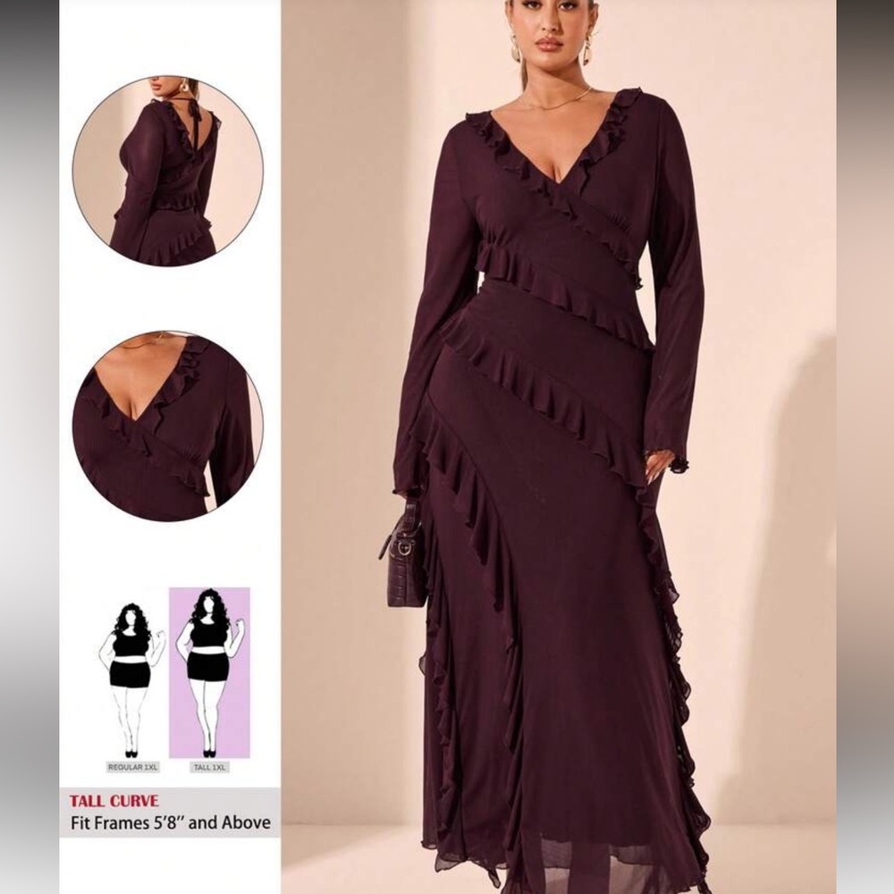 Elegant Purple Maxi Dress